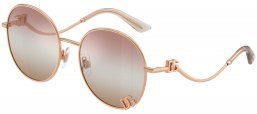 Gafas de Sol - Dolce & Gabbana - DG2324 - 1298EL  ROSE GOLD // BROWN GRADIENT PINK