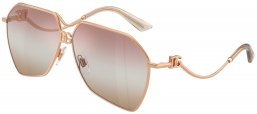 Gafas de Sol - Dolce & Gabbana - DG2326 - 1298EL  ROSE GOLD // PINK GRADIENT BROWN MIRROR