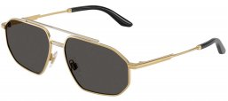 Gafas de Sol - Dolce & Gabbana - DG2328 - 131387  GOLD SILVER // DARK GREY