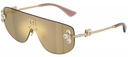 Gafas de Sol - Dolce & Gabbana - DG2333B - 02/03 GOLD // GOLD MIRROR