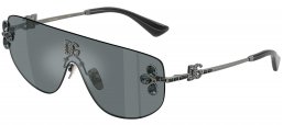 Gafas de Sol - Dolce & Gabbana - DG2333B - 12866G GUNMETAL // BLACK GREY MIRROR