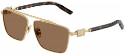 Gafas de Sol - Dolce & Gabbana - DG2336 - 02/73 GOLD // DARK BROWN