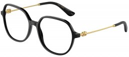 Monturas - Dolce & Gabbana - DG3364 - 501 BLACK