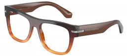 Monturas - Dolce & Gabbana - DG3407 - 3486  STRIPED BROWN GRADIENT
