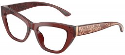 Monturas - Dolce & Gabbana - DG3412 - 3045  TRANSPARENT BORDEAUX