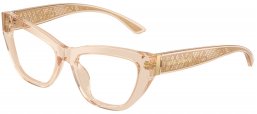 Monturas - Dolce & Gabbana - DG3412 - 3432  TRANSPARENT CAMEL