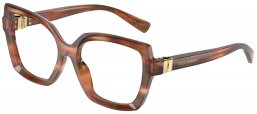 Monturas - Dolce & Gabbana - DG3413 - 3221  STRIPED BROWN
