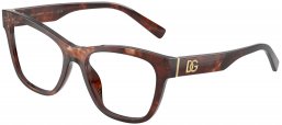 Monturas - Dolce & Gabbana - DG3430 - 3222  HAVANA DARK RED