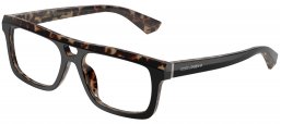 Monturas - Dolce & Gabbana - DG3431 - 3417  BLACK ON HAVANA RED