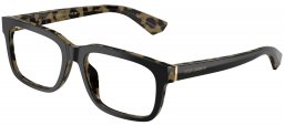 Monturas - Dolce & Gabbana - DG3432 - 3404 BLACK ON HAVANA YELLOW