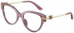 Monturas - Dolce & Gabbana - DG3438 - 3474  STRIPED VIOLET