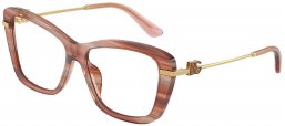 Monturas - Dolce & Gabbana - DG3439 - 3473  STRIPED RED