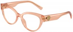Monturas - Dolce & Gabbana - DG3440 - 3226  TRANSPARENT PEACH