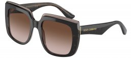 Gafas de Sol - Dolce & Gabbana - DG4414 - 502/13 HAVANA ON BROWN TRANSPARENT // BROWN GRADIENT
