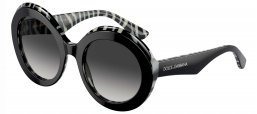Gafas de Sol - Dolce & Gabbana - DG4418 - 33728G BLACK ON ZEBRA // GREY GRADIENT