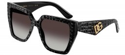 Gafas de Sol - Dolce & Gabbana - DG4438 - 32888G  TEXTURED BLACK AND COCONUT // GREY GRADIENT