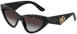 Gafas de Sol - Dolce & Gabbana - DG4439 - 32888G  TEXTURED BLACK AND COCONUT // GREY GRADIENT