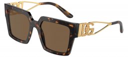 Gafas de Sol - Dolce & Gabbana - DG4446B - 502/73 HAVANA // DARK BROWN