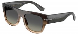 Gafas de Sol - Dolce & Gabbana - DG4484 - 348411  STRIPED DARK BROWN GRADIENT // GREY GRADIENT