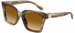 Gafas de Sol - Dolce & Gabbana - DG4498 - 34462L  SRIPED OCHRE // LIGHT BROWN GRADIENT YELLOW