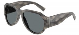 Gafas de Sol - Dolce & Gabbana - DG4504 - 319980  STRIPED GREY // DARK BLUE