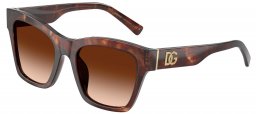 Gafas de Sol - Dolce & Gabbana - DG4512 - 322274  HAVANA DARK RED // BROWN GRADIENT