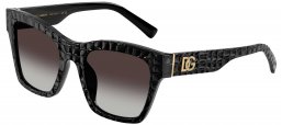 Gafas de Sol - Dolce & Gabbana - DG4512 - 32888G  BLACK WITH TEXTURE AND COCONUT // GREY GRADIENT