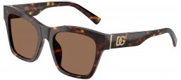 Gafas de Sol - Dolce & Gabbana - DG4512 - 502/73 HAVANA // DARK BROWN