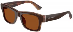 Gafas de Sol - Dolce & Gabbana - DG4515 - 345673  BROWN ON PEARL GOLD BROWN // DARK BROWN