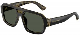 Gafas de Sol - Dolce & Gabbana - DG4516 - 34049A BLACK ON HAVANA YELLOW // DARK GREEN POLARIZED