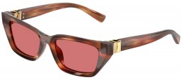 Gafas de Sol - Dolce & Gabbana - DG4532 - 322175  STRIPED BROWN // RED