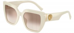 Gafas de Sol - Dolce & Gabbana - DG4538 - 331294  IVORY // BROWN GRADIENT SILVER MIRROR