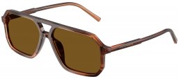 Gafas de Sol - Dolce & Gabbana - DG4541 - 348183  STRIPED BROWN // DARK BROWN POLARIZED