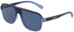 Gafas de Sol - Dolce & Gabbana - DG6134 - 325880 TRANSPARENT BLUE BLACK // DARK BLUE
