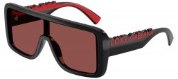 Gafas de Sol - Dolce & Gabbana - DG6204 - 501/75 BLACK // DARK VIOLET