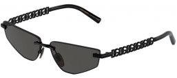 Sunglasses - Dolce & Gabbana - DG2301 - 01/87 BLACK // DARK GREY