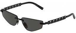 Gafas de Sol - Dolce & Gabbana - DG2301 - 01/87 BLACK // DARK GREY