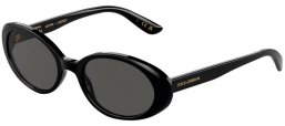 Lunettes de soleil - Dolce & Gabbana - DG4443 - 501/87 BLACK // DARK GREY