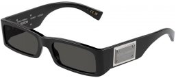 Lunettes de soleil - Dolce & Gabbana - DG4444 - 501/87 BLACK // DARK GREY