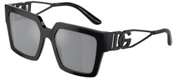 Gafas de Sol - Dolce & Gabbana - DG4446B - 501/6G BLACK // GREY MIRROR BLACK