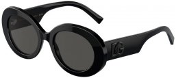 Sunglasses - Dolce & Gabbana - DG4448 - 501/87 BLACK // DARK GREY