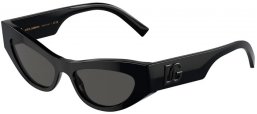 Sunglasses - Dolce & Gabbana - DG4450 - 501/87 BLACK // DARK GREY