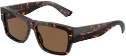 Gafas de Sol - Dolce & Gabbana - DG4451 - 502/73 HAVANA // DARK BROWN