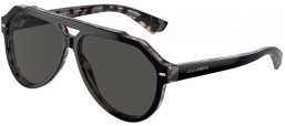 Sunglasses - Dolce & Gabbana - DG4452 - 340387  HAVANA BLACK ON GREY // DARK GREY