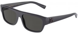 Lunettes de soleil - Dolce & Gabbana - DG4455 - 310187  DARK GREY // DARK GREY