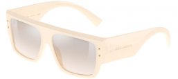 Sunglasses - Dolce & Gabbana - DG4459 - 3427J6  IVORY // SILVER GRADIENT MIRROR