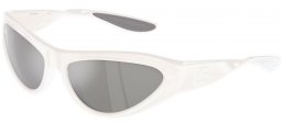 Gafas de Sol - Dolce & Gabbana - DG6190 - 33126G  WHITE // LIGHT GREY MIRROR SILVER 80