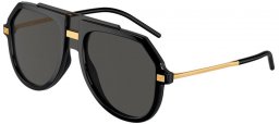 Gafas de Sol - Dolce & Gabbana - DG6195 - 501/87 BLACK // DARK GREY