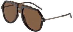 Sunglasses - Dolce & Gabbana - DG6195 - 502/73 HAVANA // DARK BROWN