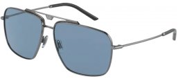 Sunglasses - Dolce & Gabbana - DG2264 - 04/80 GUNMETAL // DARK BLUE